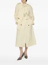 Burberry Trerose Storm-shield Buckled Trench Coat In Neutral