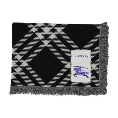 Burberry Tri Bar Scarf In Gray