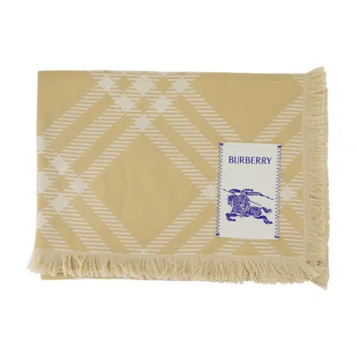 Burberry Tri Bar Scarf In Brown