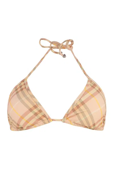BURBERRY BURBERRY TRIANGLE BIKINI TOP