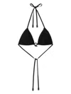 Burberry Bikini Top In Black