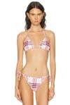 Burberry Triangle Bikini Top In Multi