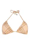 Burberry Triangle Bikini Top In Neutral