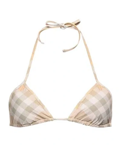 Burberry Triangle Bikini Top In Neutral