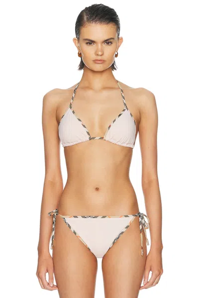 Burberry Triangle Bikini Top In Pink