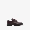 Burberry Tricker's Leather Devon Brogues In Aubergine