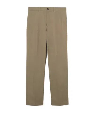 Burberry Tropical Gabardine Chinos In Animal Print