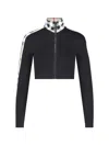 Burberry Cropped Polyamide Blend Top With High Collar
