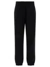 Burberry Ekd Check Patch Track Pants In Black