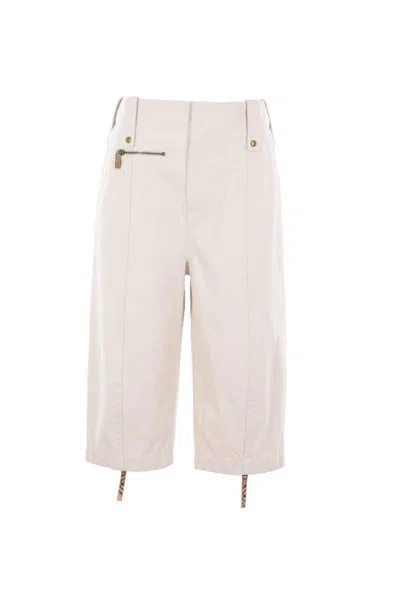 Burberry Trousers In Quartz