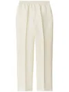 Burberry Tapered-leg Canvas Trousers In Neutral