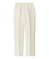 Burberry Tapered-leg Canvas Trousers In Beige