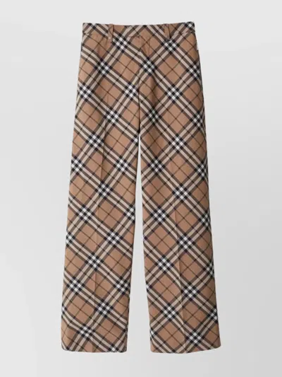 BURBERRY TROUSERS BELT LOOPS WIDE LEG