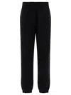 Burberry Ekd Check Patch Track Pants In Black