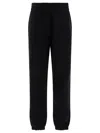 Burberry Ekd Check Patch Track Pants In Black