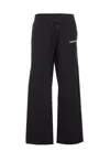 Burberry Logo Printed Drawstring Track Trousers In Black