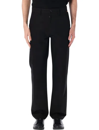 Burberry London Cotton Chino Trousers In Black