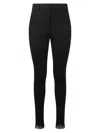 Burberry High Waist Trousers In Black