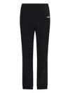 Burberry Black Pants With Elastic Waist And Logo Lettering On The Side In Cotton Man In Black