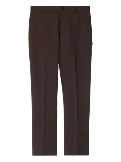 Burberry Slim Fit Cotton Chino Trousers Clothing In Brown