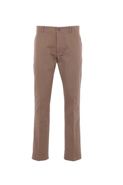 Burberry Trousers In Brown