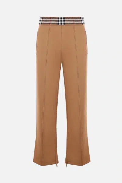 Burberry Trousers In Brown