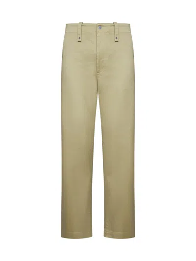 Burberry Trousers In Green
