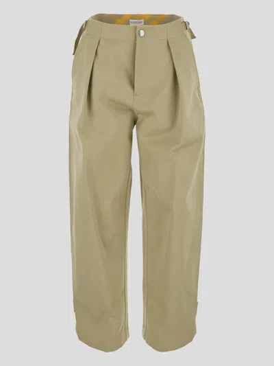 Burberry Trousers In Neutral