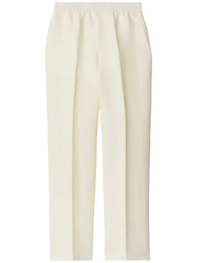 Burberry Trousers In White