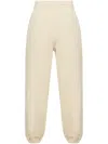 Burberry Check Pattern Elastic Waist Jogging Pants In Nutmeg