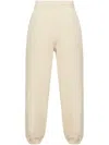 Burberry Check Pattern Elastic Waist Jogging Pants In Nutmeg