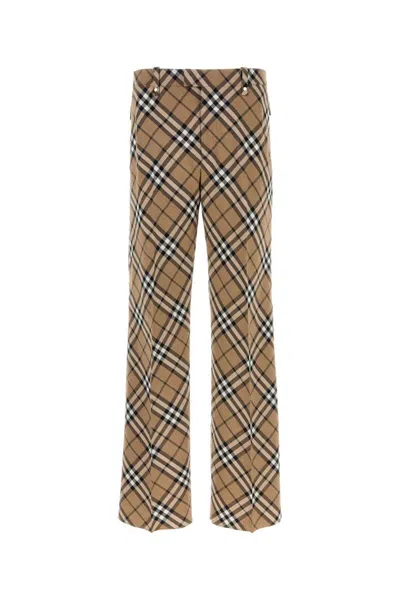Burberry Trousers In Black
