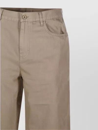 Burberry Trousers Straight Leg Belt Loops