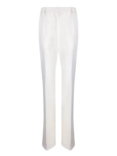 Burberry Viscose Blend Pants In White