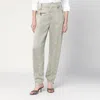 Burberry Trousers With B Shield Emblem In Lyocell