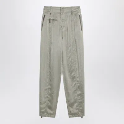 BURBERRY BURBERRY TROUSERS WITH B SHIELD EMBLEM IN LYOCELL