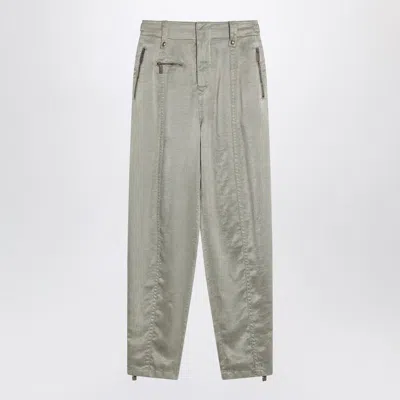 BURBERRY BURBERRY  TROUSERS WITH B SHIELD EMBLEM IN LYOCELL