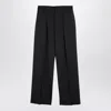 Burberry Equestrian Knight Cotton Track Pants In Grey