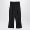 Burberry Equestrian Knight Cotton Track Pants In Grey