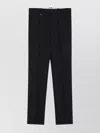 Burberry Equestrian Knight-motif Tailored Trousers In Black
