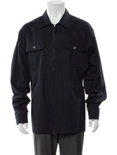 Pre-owned Burberry Trucker Jacket In Blue