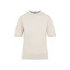 Burberry Natural Crewneck Solid T-shirt