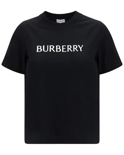 Burberry Frankie Logo-print Short-sleeve T-shirt In Black