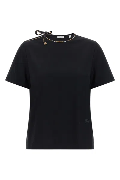 Burberry T-shirt 'frankie Bow' In Black