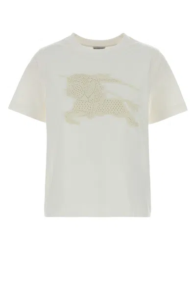Burberry White Cotton T-shirt