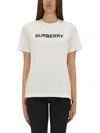 Burberry Tshirt With Logo In White