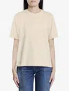 Burberry Tshirt With Paisley Logo In Beige