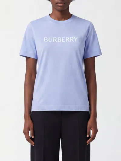 Burberry T-shirt Woman Color Blue In Animal Print