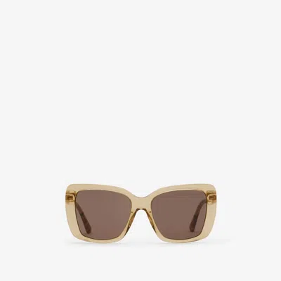 BURBERRY BURBERRY TUBULAR CHECK SQUARE SUNGLASSES​