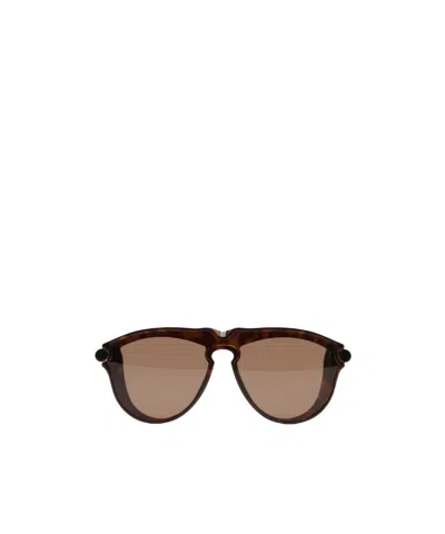 Burberry Tubular Pilot-frame Sunglasses In Brown